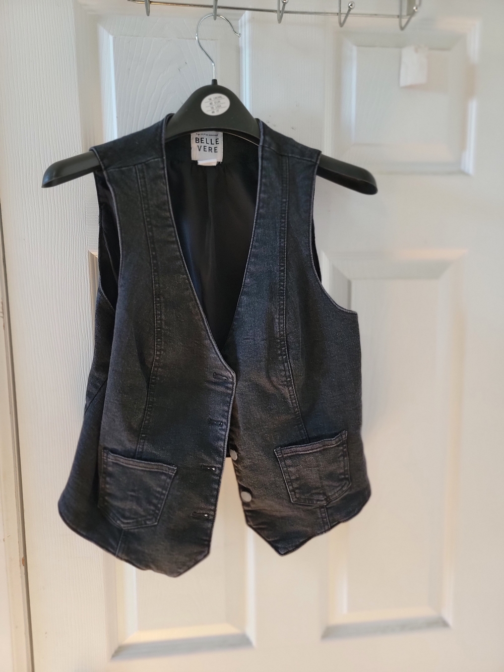 BELLE VERE Black Denim Vest